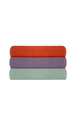 2 federe in cotone rinforzato 57 fili/cm² Tonne Mixte - Verde