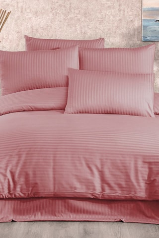 Parure copripiumino in raso di cotone 90 fili/cm² Lilyum - Rosa