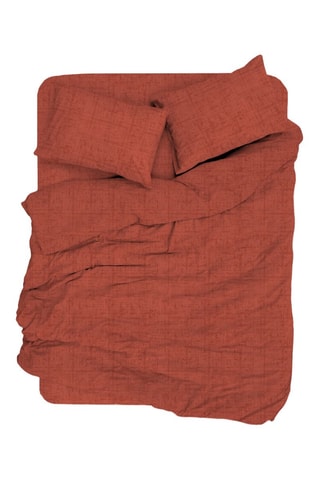 Parure copripiumino in cotone 57 fili/cm² Felix - Rosso