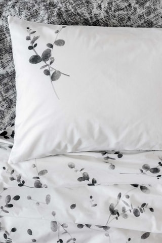 Parure copripiumino double face in cotone - 57 fili/cm² Elaria - Antracite