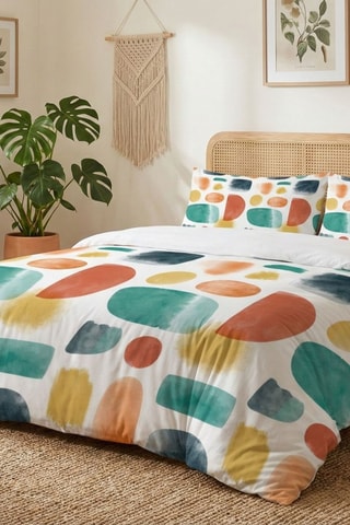 Parure copripiumino in cotone e poliestere 57 fili/cm² - Multicolore