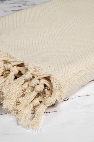 Plaid in cotone 281 gr/m² Trendy - Beige