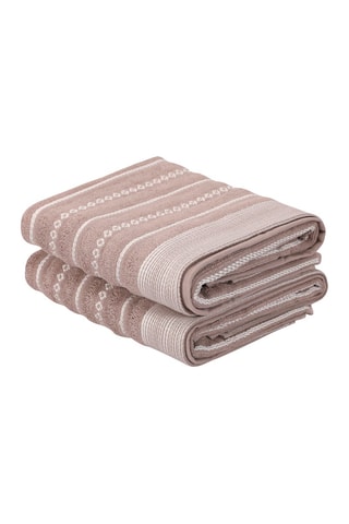 2 asciugamani Bombeli - Beige - 50 x 90 cm