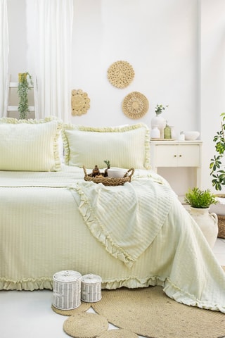 Set copriletto Martha - Verde