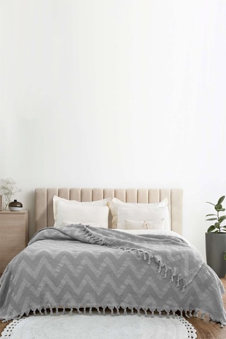 Copriletto in cotone - Grigio