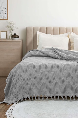 Copriletto in cotone - Grigio