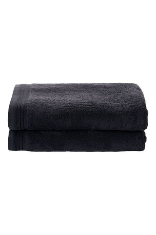 2 teli doccia Unceasing - Nero - 70 x 140 cm