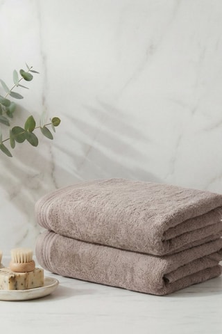 2 teli doccia Unceasing - Beige - 70 x 140 cm