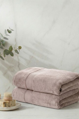 2 teli doccia Check - Beige - 70 x 140 cm