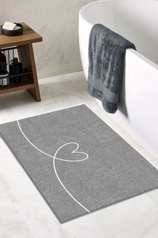 Tappetino bagno - Grigio - 60 x 100 cm