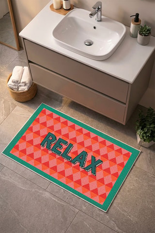 Tappetino bagno - Rosso - 60 x 90 cm