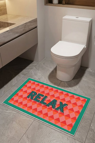 Tappetino bagno - Rosso - 60 x 90 cm