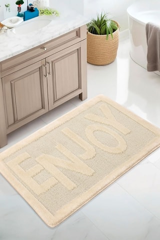 Tappetino bagno - Crema - 60 x 100 cm