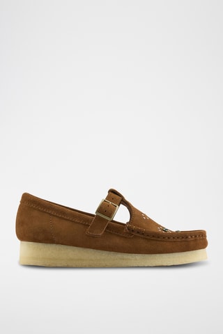 Mocassins en nubuck Wallabee - Marron