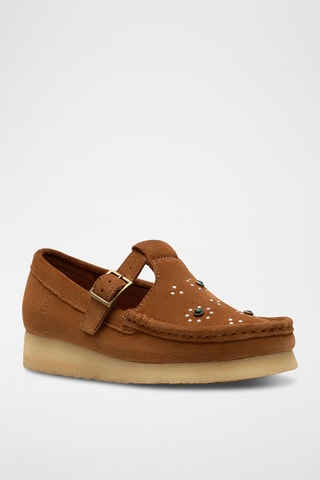 Mocassins en nubuck Wallabee - Marron