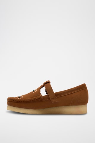 Mocassins en nubuck Wallabee - Marron