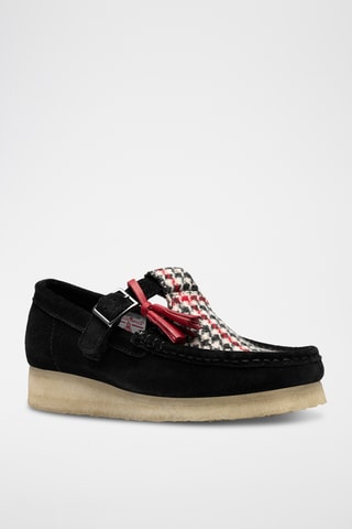 Mocassins compensés en cuir Wallabee - Noir