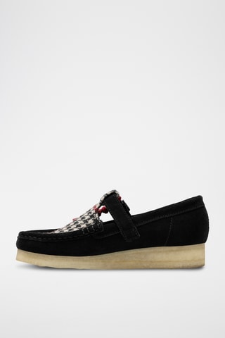 Mocassins compensés en cuir Wallabee - Noir