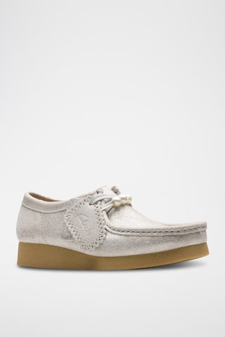 Mocassins compensés en cuir WallabeeEVOSh - Argenté