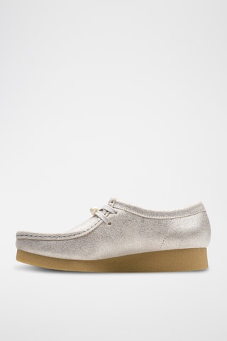 Mocassins compensés en cuir WallabeeEVOSh - Argenté