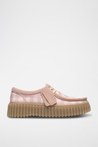 Derbys plateformes en cuir Torhill - Rose