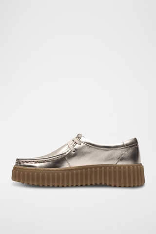 Mocassins plateformes en cuir Torhill - Argenté