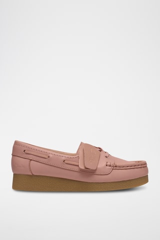Mocassins compensés en cuir WallabeeEVOSea - Rose