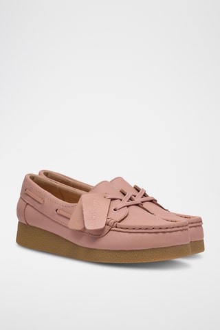Mocassins compensés en cuir WallabeeEVOSea - Rose