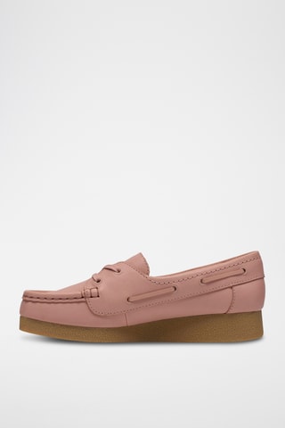 Mocassins compensés en cuir WallabeeEVOSea - Rose