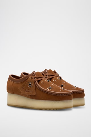 Mocassins plateformes en nubuck Wallacraft - Marron