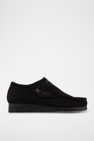 Mocassins compensés en nubuck Wallabee - Noir