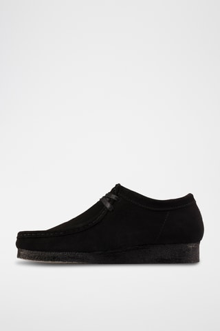 Mocassins compensés en nubuck Wallabee - Noir