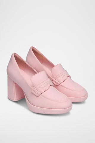 Mocassins plateformes en cuir Cur x Martine Rose - Rose