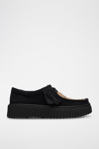 Derbys plateformes en nubuck Torhill - Noir