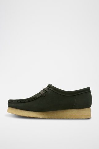 Mocassins en nubuck Wallabee - Vert