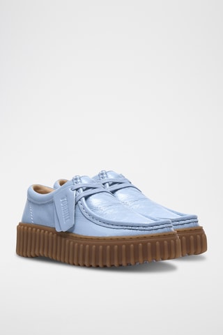 Derbys plateformes en cuir Torhill - Ciel