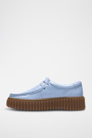 Derbys plateformes en cuir Torhill - Ciel