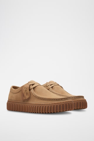 Derbys plateformes en nubuck Torhill - Marron clair
