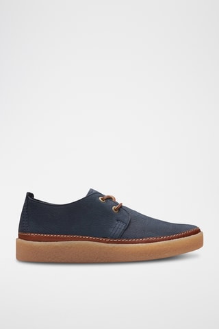 Derbys en cuir Clarkwood - Bleu