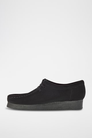 Mocassins compensés en nubuck Wallabee - Noir