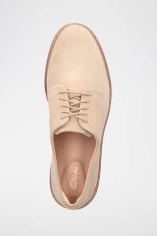 Derbys plateformes en nubuck Baille Stitch - Taupe