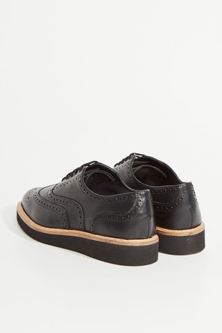 Richelieus en cuir Glickly - Noir