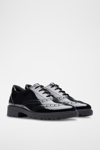 Richelieus en cuir verni LoxhamBrogueY - Noir