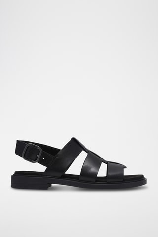 Sandales en cuir - Noir