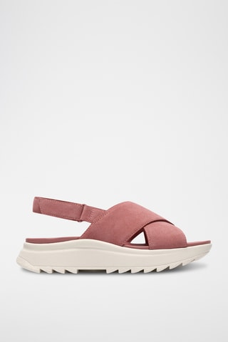 Sandales plateformes en nubuck DashLite - Rose