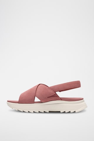Sandales plateformes en nubuck DashLite - Rose