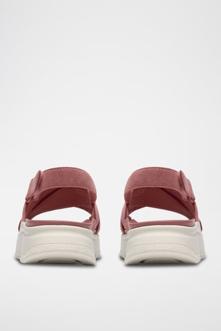 Sandales plateformes en nubuck DashLite - Rose