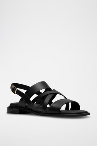 Sandales en cuir - Noir