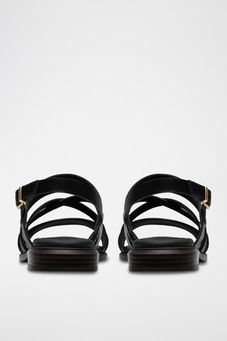 Sandales en cuir - Noir