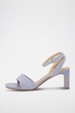 Sandales à talons en nubuck Seren65 Strap - Mauve